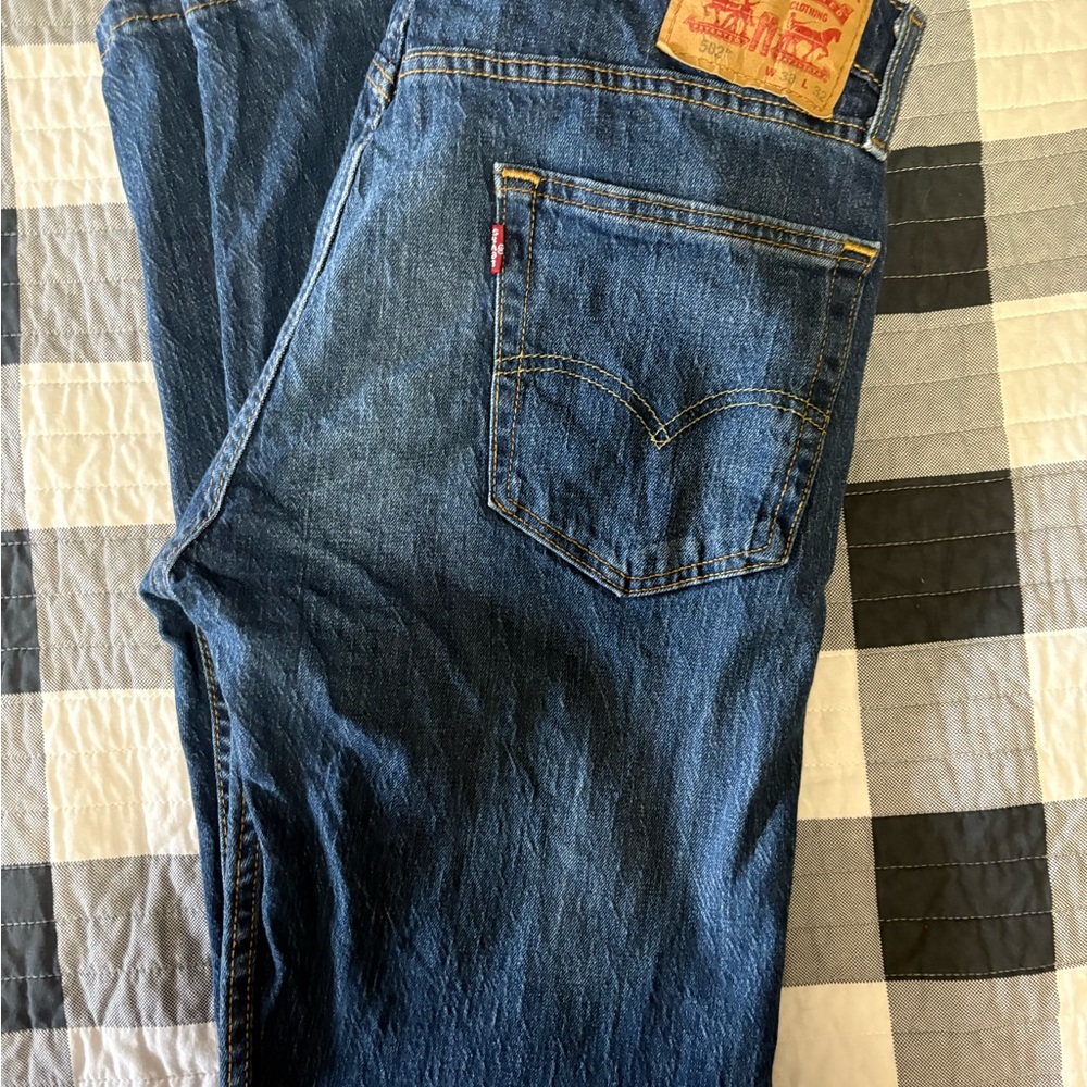 Levi's Men's Dark Blue Straight Jeans